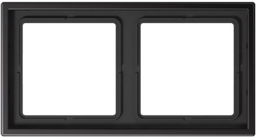 Рамка универсальная Jung LS990 metal 2-м. алюминий темный фото Рамка универсальная Jung LS990 metal 2-м. алюминий темный картинка